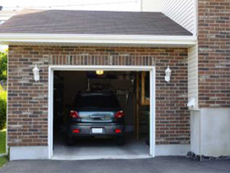car standing in a garage