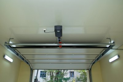 Garage door from inside