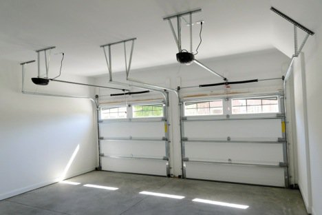 Empty garage door